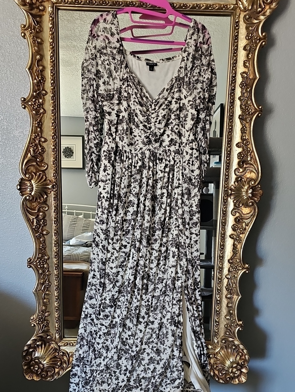 torrid White and Black Floral Maxi Dress